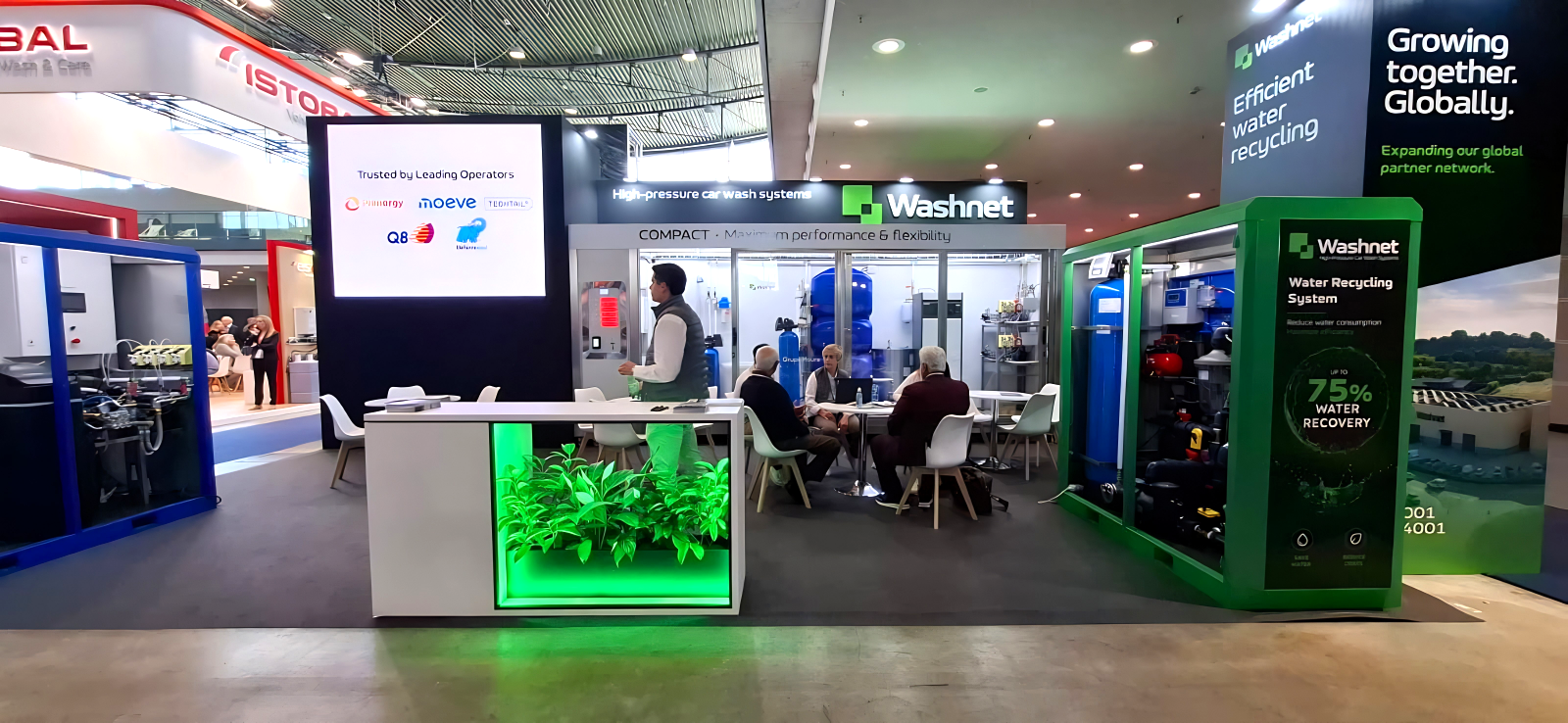 El stand de Washnet en la feria de UNITI expo